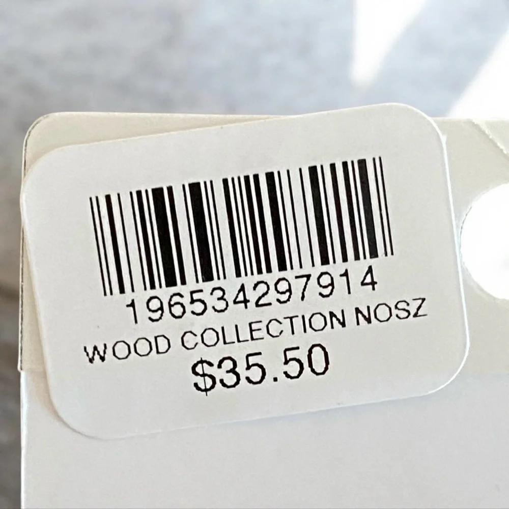 NWT Chico’s Wood & Faux Pearl Earrings - Picture 7 of 8